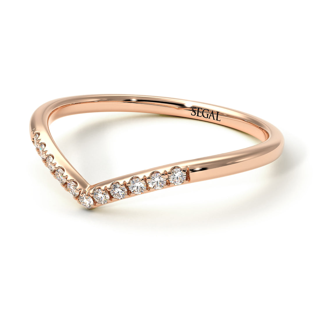 Minimalist V Diamond Ring - Margaret No. 2