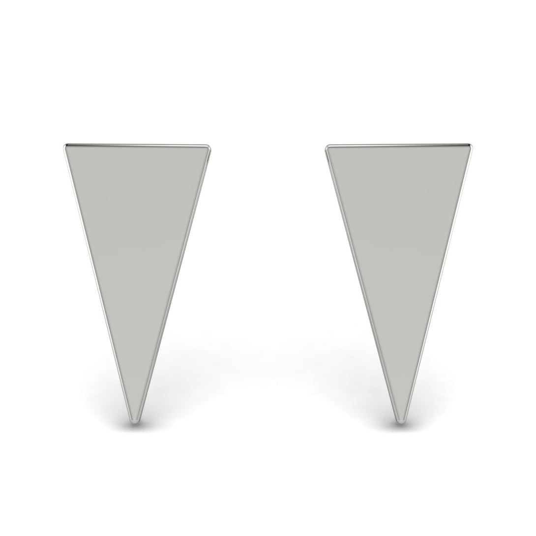 Minimalist Triangle Earrings - Hunter No. 3