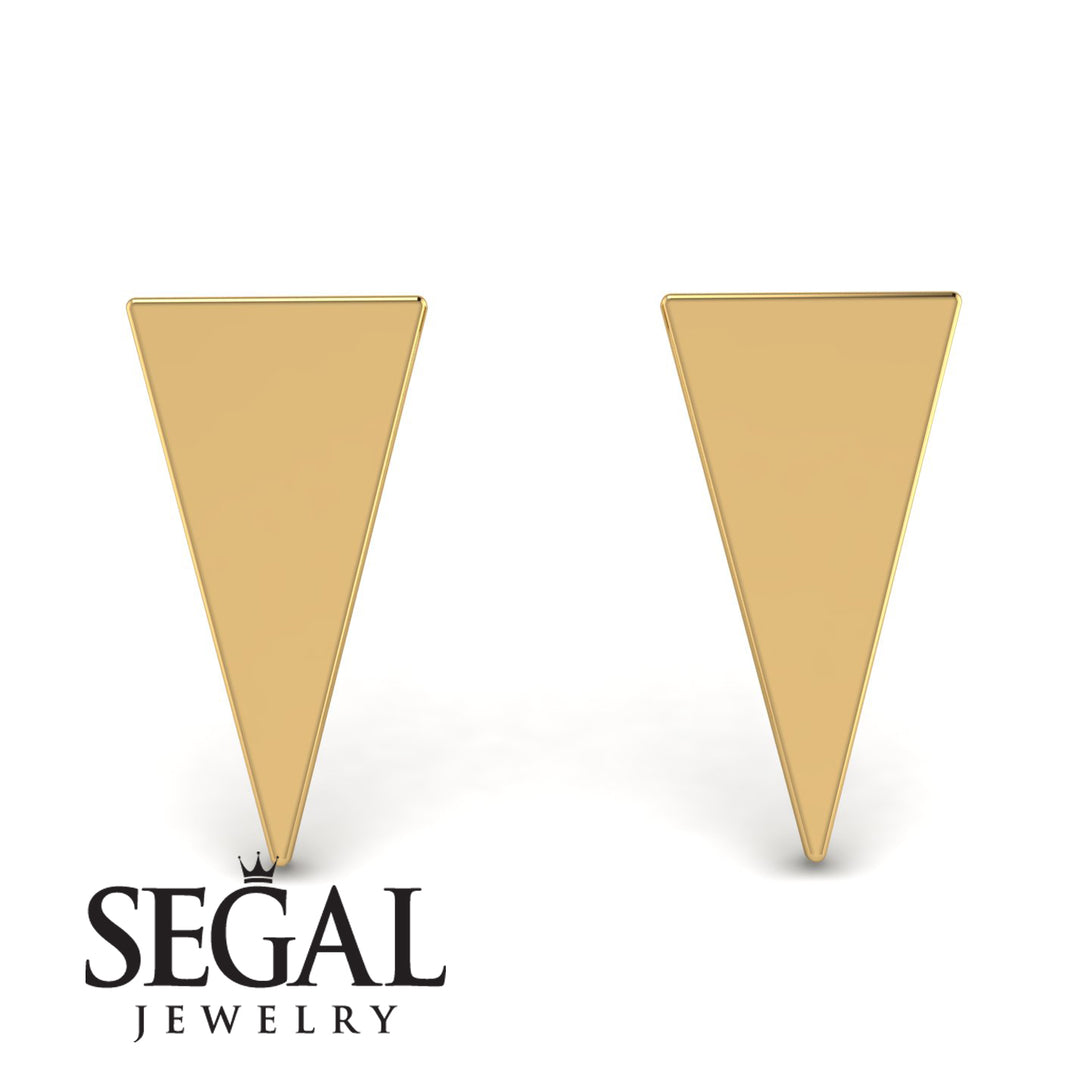 Minimalist Triangle Earrings - Hunter No. 1