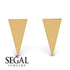 Minimalist Triangle Earrings - Hunter No. 1