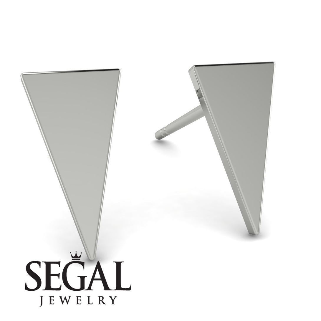 Minimalist Triangle Earrings - Hunter No. 3