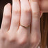 Minimalist V Emerald Ring - Margaret No. 4 image 5
