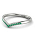 Minimalist V Emerald Ring - Margaret No. 6 image 2