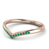Minimalist V Emerald Ring - Margaret No. 5
