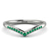 Minimalist V Emerald Ring - Margaret No. 6 image 1