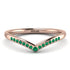 Minimalist V Emerald Ring - Margaret No. 5