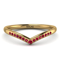 Minimalist V Ruby Ring - Margaret No. 10 image 1
