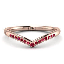 Minimalist V Ruby Ring - Margaret No. 11 image 1