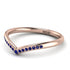 Minimalist V Sapphire Ring - Margaret No. 14