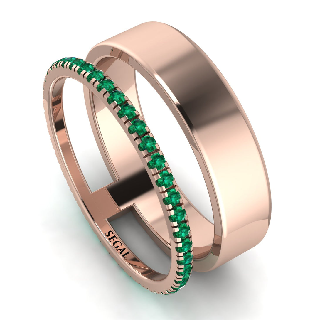 Golden Ratio Emerald Band - Isabel No. 5