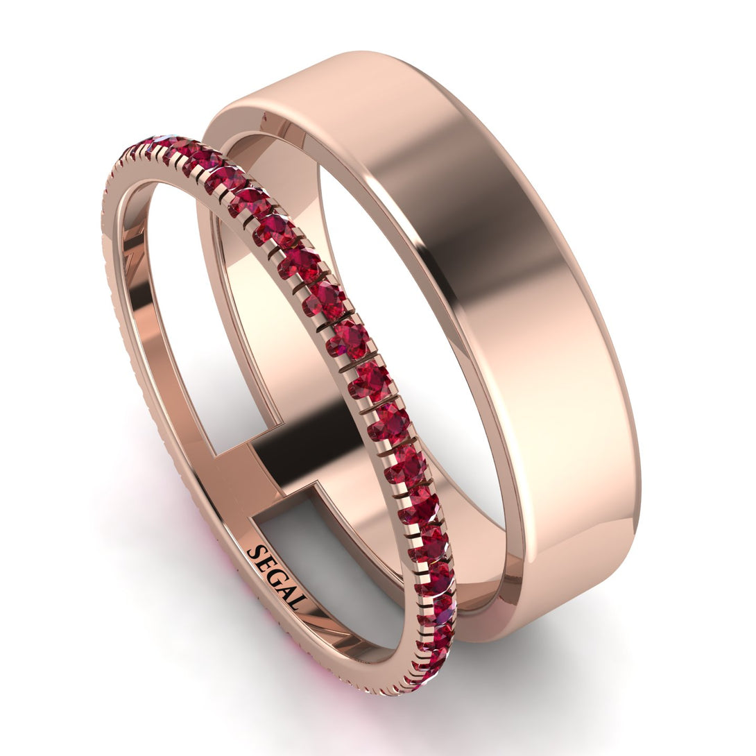 Golden Ratio Ruby Band - Isabel No. 11
