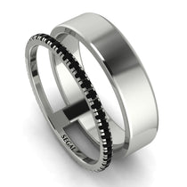 Golden Ratio Black Diamond Band - Isabel No. 9 image 1