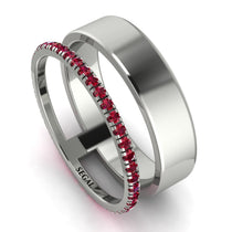 Golden Ratio Ruby Band - Isabel No. 12 image 1