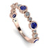 Bezel Sapphire Eternity Band - Valeria No. 14