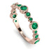 Bezel Emerald Eternity Band - Valeria No. 20