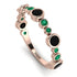 Bezel Black Diamond Eternity Band - Valeria No. 23 image 1