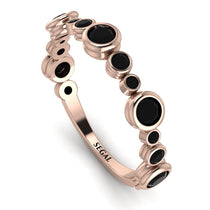Bezel Black Diamond Eternity Band - Valeria No. 38 image 1