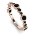 Bezel Black Diamond Eternity Band - Valeria No. 38 image 1