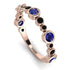 Bezel Sapphire Eternity Band - Valeria No. 44