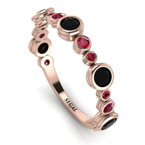 Bezel Black Diamond Eternity Band - Valeria No. 53 image 1