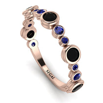 Bezel Black Diamond Eternity Band - Valeria No. 68 image 1