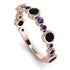 Bezel Black Diamond Eternity Band - Valeria No. 68