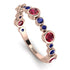 Bezel Ruby Eternity Band - Valeria No. 71