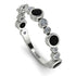 Bezel Black Diamond Eternity Band - Valeria No. 9