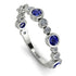 Bezel Sapphire Eternity Band - Valeria No. 15
