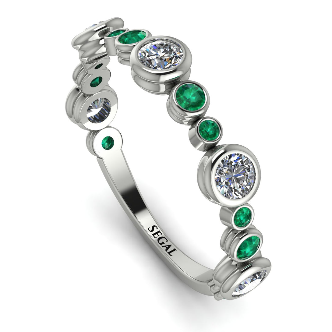 Bezel Diamond Eternity Band - Valeria No. 18