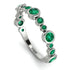 Bezel Emerald Eternity Band - Valeria No. 21