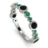 Bezel Black Diamond Eternity Band - Valeria No. 24 image 1