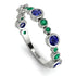 Bezel Sapphire Eternity Band - Valeria No. 30