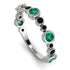 Bezel Emerald Eternity Band - Valeria No. 36