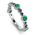 Bezel Emerald Eternity Band - Valeria No. 66