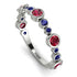Bezel Ruby Eternity Band - Valeria No. 72