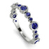 Bezel Sapphire Eternity Band - Valeria No. 75