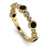 Bezel Black Diamond Eternity Band - Valeria No. 7