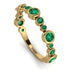 Bezel Emerald Eternity Band - Valeria No. 19