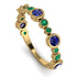 Bezel Sapphire Eternity Band - Valeria No. 28