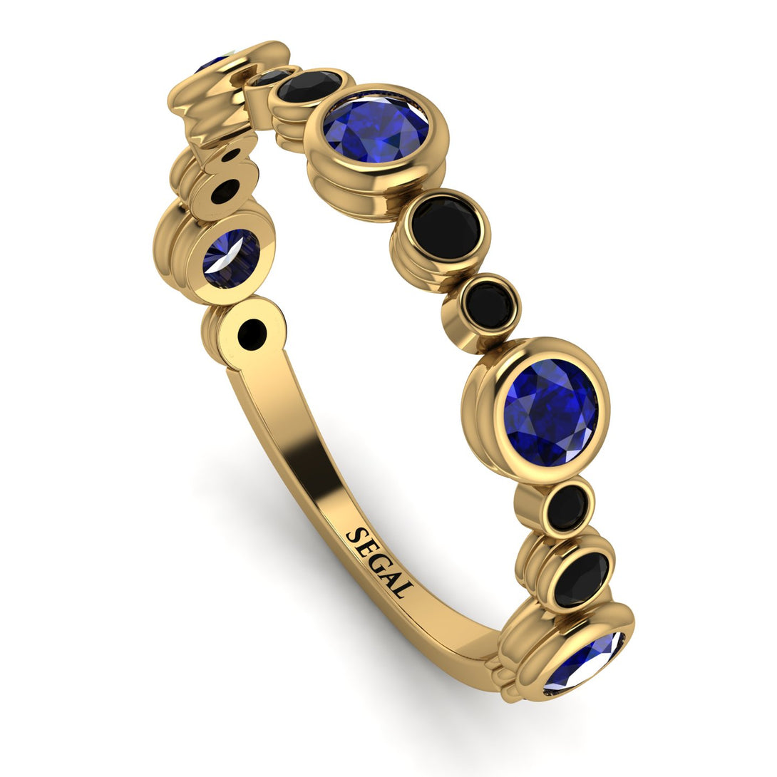 Bezel Sapphire Eternity Band - Valeria No. 43