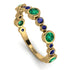 Bezel Emerald Eternity Band - Valeria No. 64