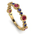 Bezel Ruby Eternity Band - Valeria No. 70