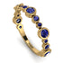 Bezel Sapphire Eternity Band - Valeria No. 73