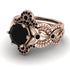Nature Inspired Black Diamond Bridal Set - Sandra No. 38 image 3