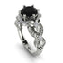 Nature Inspired Black Diamond Ring - Sandra No. 9