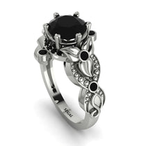 Nature Inspired Black Diamond Ring - Sandra No. 39 image 1