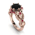 Nature Inspired Black Diamond Ring - Sandra No. 53