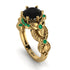 Nature Inspired Black Diamond Ring - Sandra No. 22 image 1