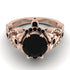 Nature Inspired Black Diamond Ring - Sandra No. 38